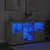 Komoda s LED svjetlima siva boja betona 123x37x67 cm