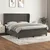 Vidaxl Box spring postelja z vzmetnico temno siva 180x200 cm žamet