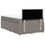 Vidaxl Box spring postelja z vzmetnico taupe 120x200 cm blago
