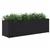 Vrtna sadilica s 3 posude crna 105 x 30 x 32 cm od poliratana