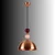 Opviq luster Bubble-19051-30-8, 1 × E27, bakarni