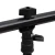 Stalak za pozadinu u obliku slova T crni 91 x 60 x (70-200) cm