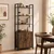 Songmics Knjižna omara 6 polic 24x60x1595 cm rjava