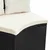 Set sofe 2 pcs Crna Solidno drvo akacije i poli ratan