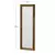 Hanah Home Ogledalo Smooth, 40x105cm, Zlatno