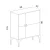 Hanah Home Komoda Capella 90x115x35cm Hrast