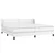Vidaxl Box spring postelja z vzmetnico bela 200x200 cm umetno usnje