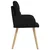 Trpezarijske stolice 4 pcs Tkanina Crna 60 x 56 x 96 cm