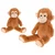 Plush Friends opica plišasta temno rjava 80cm