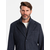 Ombre Mens unbuttoned coat with wool - navy blue