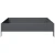 vidaXL Visoka greda antracit 100x100x26 cm jeklo