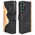 Elegantna torbica Splice Leather za Samsung Galaxy S23 Plus - crna