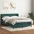 Vidaxl Box spring postelja z vzmetnico temno zelena 160x220 cm žamet