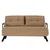 Atelier del Sofa Dvosed na razvlačenje Sando 2 Svetlobraon