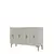 HANAH HOME Komoda Salkim 120 White Travertine Gold