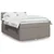 Vidaxl Box spring postelja z vzmetnico taupe 140x200 cm blago