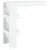 Vidaxl Stenska barska miza bela 102x45x103,5 cm konstruiran les