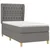 vidaXL Box spring postelja z vzmetnico temno siva 100x200 cm blago