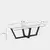 Hanah Home Klub sto Amalfi 105x35x65cm Antracit
