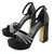 Mona shoes Ženske sandale na štiklu, Crne