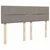 Vidaxl Box spring postelja z vzmetnico taupe 160x200 cm blago