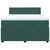 Vidaxl Box spring postelja z vzmetnico temno zelena 140x200 cm žamet