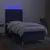 Krevet box spring s madracem LED plavi 90x190 cm od tkanine
