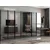 Hanah Home ormar sa reflektujućim staklom Nisa 20633, 315 cm, antracit