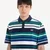 Majica FRED PERRY Striped Relaxed Polo Shirt Deep Mint M