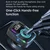 Bluetooth FM LED Transmiter C57 crni