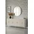 Hanah Home komoda Ayshe 180, 180 cm, bela / travertin / srebrna