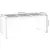 Vrtni stol s U-nogama 180 x 90 x 75 cm od masivnog drva bagrema
