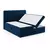 Temno modra boxspring postelja s prostorom za shranjevanje 180x200 cm Gina – Milo Casa
