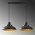 Opviq Luster Saglam-3733, 62x30 cm 2xE27