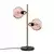 Opviq Stona lampa Benek-15-14563, 36x18x58 cm, IP20, Zlatno-roze boje