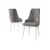 Hanah Home Set stolica Neta, 46x95x42 cm, 6 komada, Sivo-bele