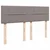 Vidaxl Box spring postelja z vzmetnico taupe 140x190 cm blago