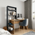 HANAH HOME Radni sto sa policom za knjige Aden Oak Anthracite