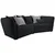 Mega Sofa Sofi tamnosiva