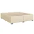 Vidaxl Box spring postelja z vzmetnico krem 200x200 cm blago