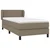 Vidaxl Box spring postelja z vzmetnico taupe 80x200 cm blago