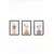 WALLXPERT Set 3 dekorativne slike Artsycllct21