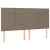 Vidaxl Box spring postelja z vzmetnico LED taupe 180x200 cm blago