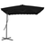 Vrtni suncobran s čeličnim stupom crni 250 x 250 x 230 cm