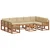 Set vanjskih sofa 10 kom. Prirodna i bež