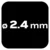 shumee Kovinski svedri HSS-Co 2,4 mm, 3 kosi.