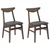 vidaXL Jedilni stoli 2 pcs Svetlo rjava 42 x 47,5 x 81 cm