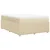 Vidaxl Box spring postelja z vzmetnico krem 160x200 cm blago