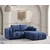 Atelier del Sofa Ugaona garnitura Amaris, 180 cmx120 cmx65 cm, Plava
