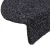 Prostirke za stepenice, samoljepljive, 5 kom, 56x17x3 cm, crne, poluokrugle